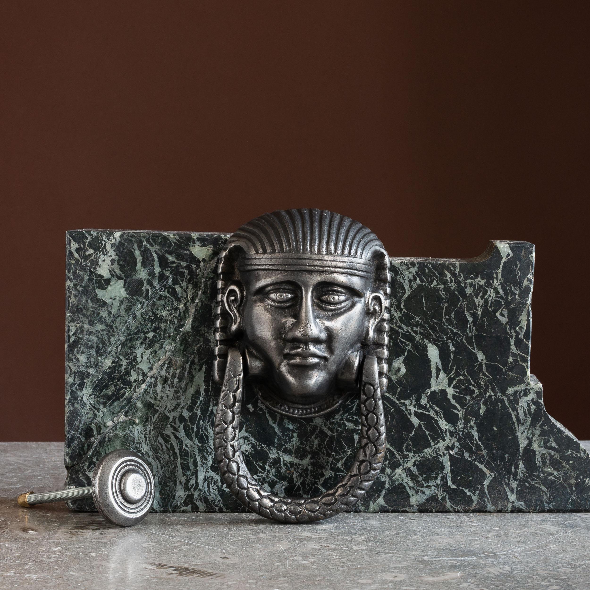 19th Century Nineteenth Century Iron Sphinx Door Knocker For Sale