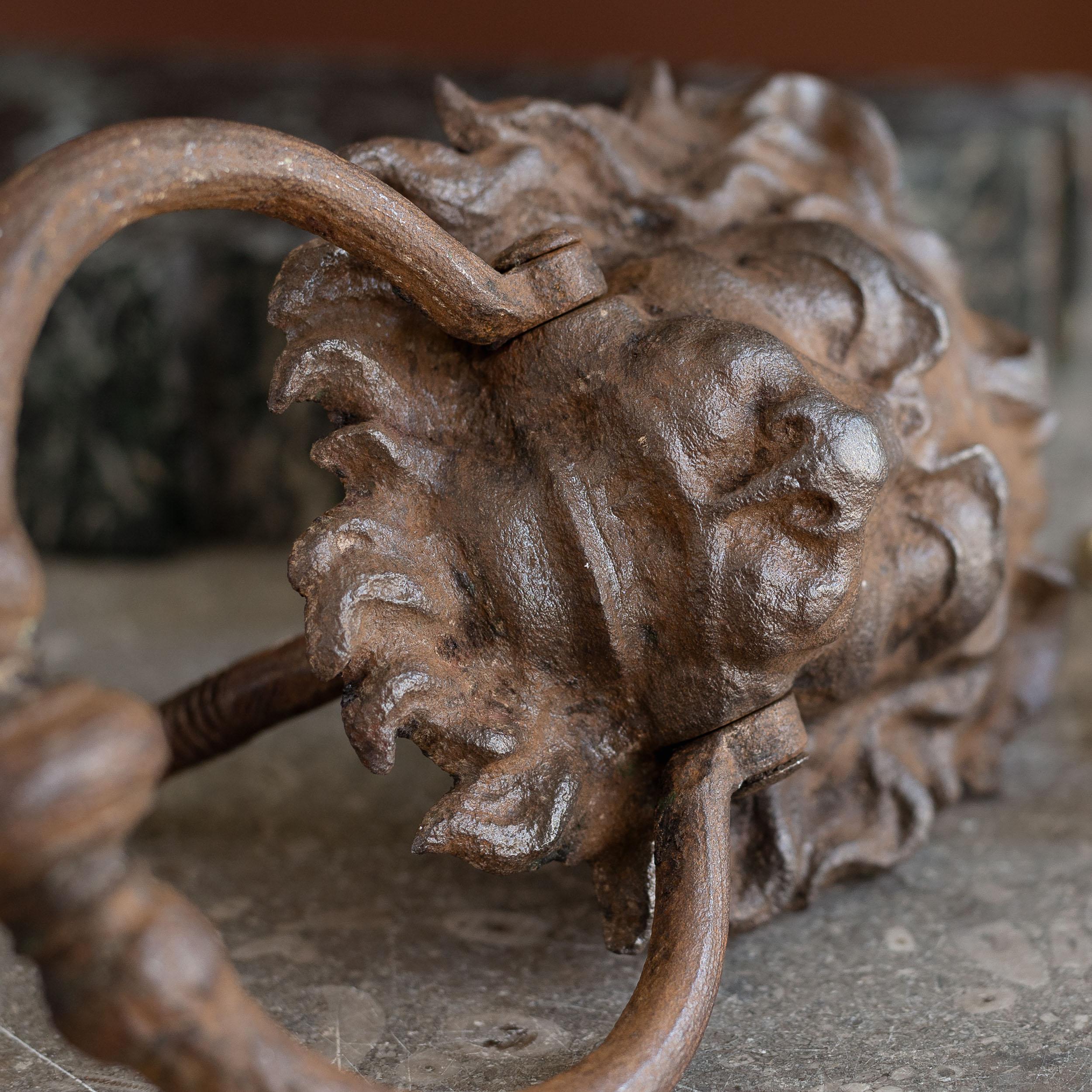 George III Wrought and Cast Iron Door Knocker For Sale 2