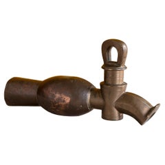 Énorme robinet en bronze et laiton du XIXe siècle