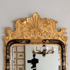 Pair of Queen Anne Revival Chinoiserie Mirrors