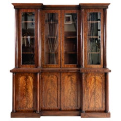 Victorian Flame Mahogany Bookcase