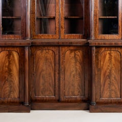 Victorian Flame Mahogany Bookcase