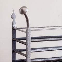 Early C18th English Wrought Iron Fire Basket
