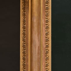 English Nineteenth Century Gilded Overmantle Mirror