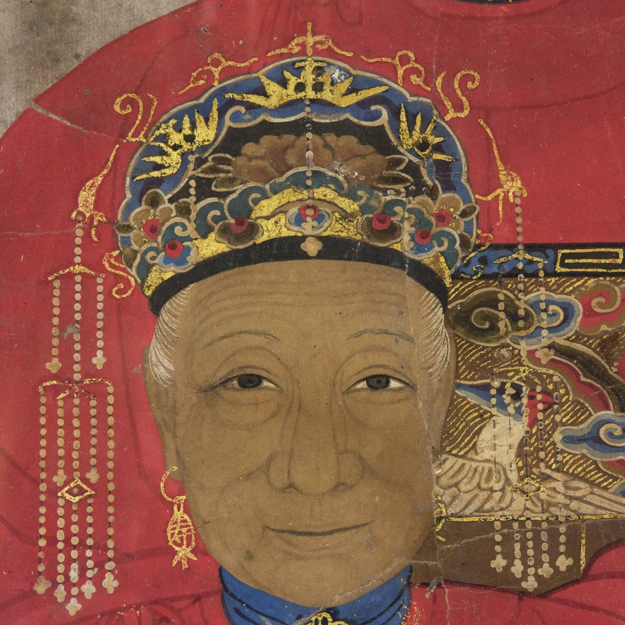 Qing Dynasty Ancestor Portraits In Good Condition In London, GB
