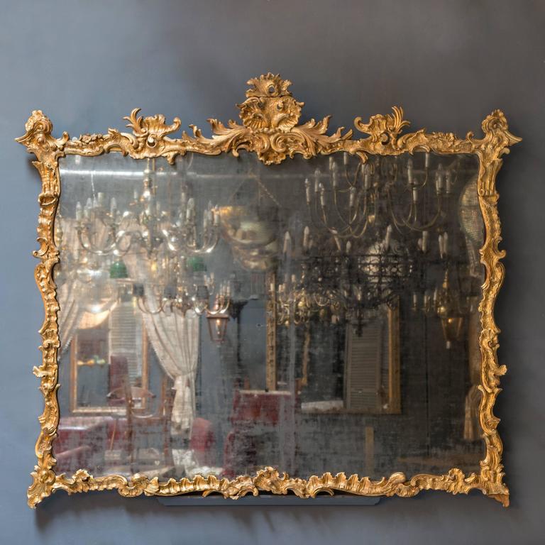 Large Italian Rococo Mirror For Sale at 1stdibs