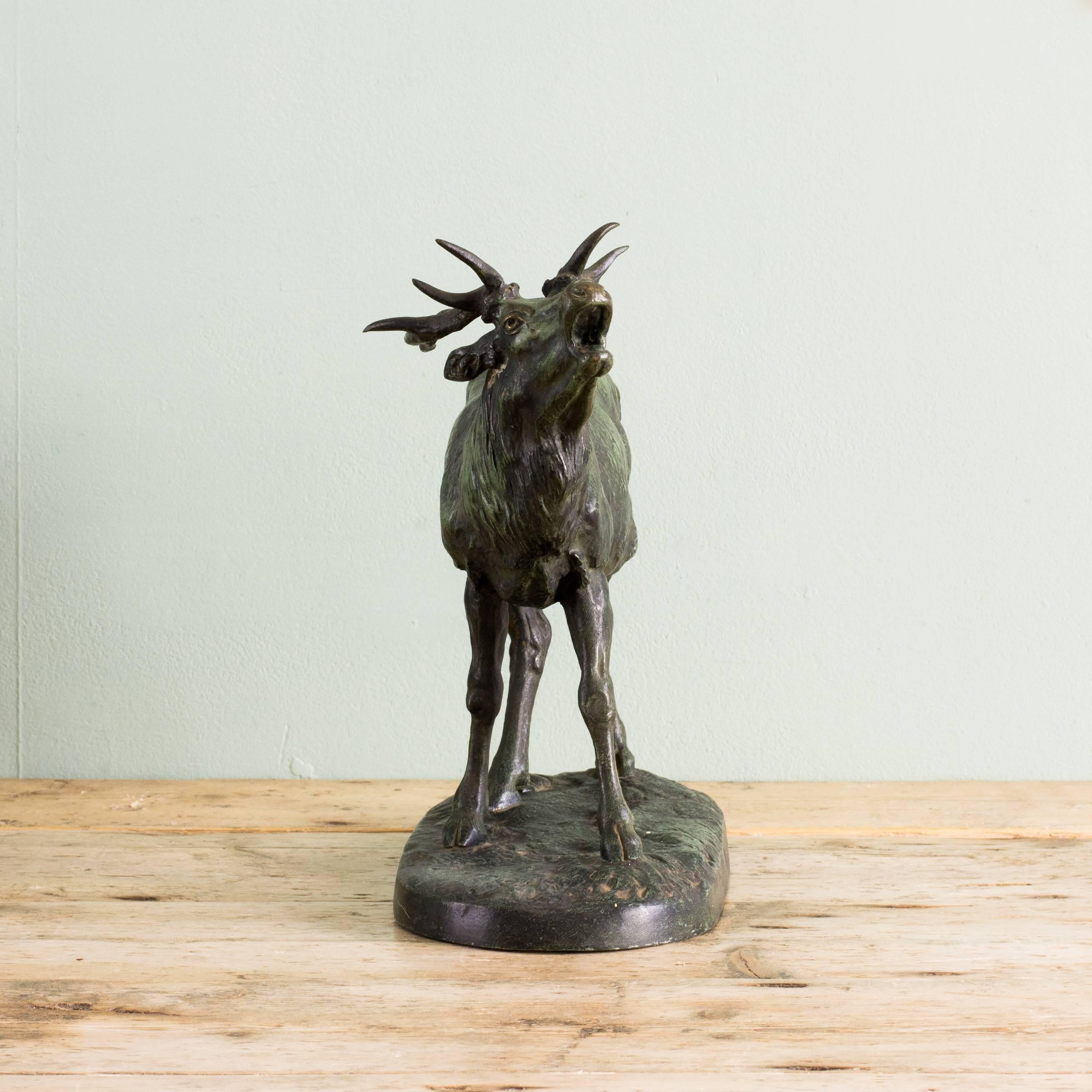 French Bronze Sculpture of a Stag 1