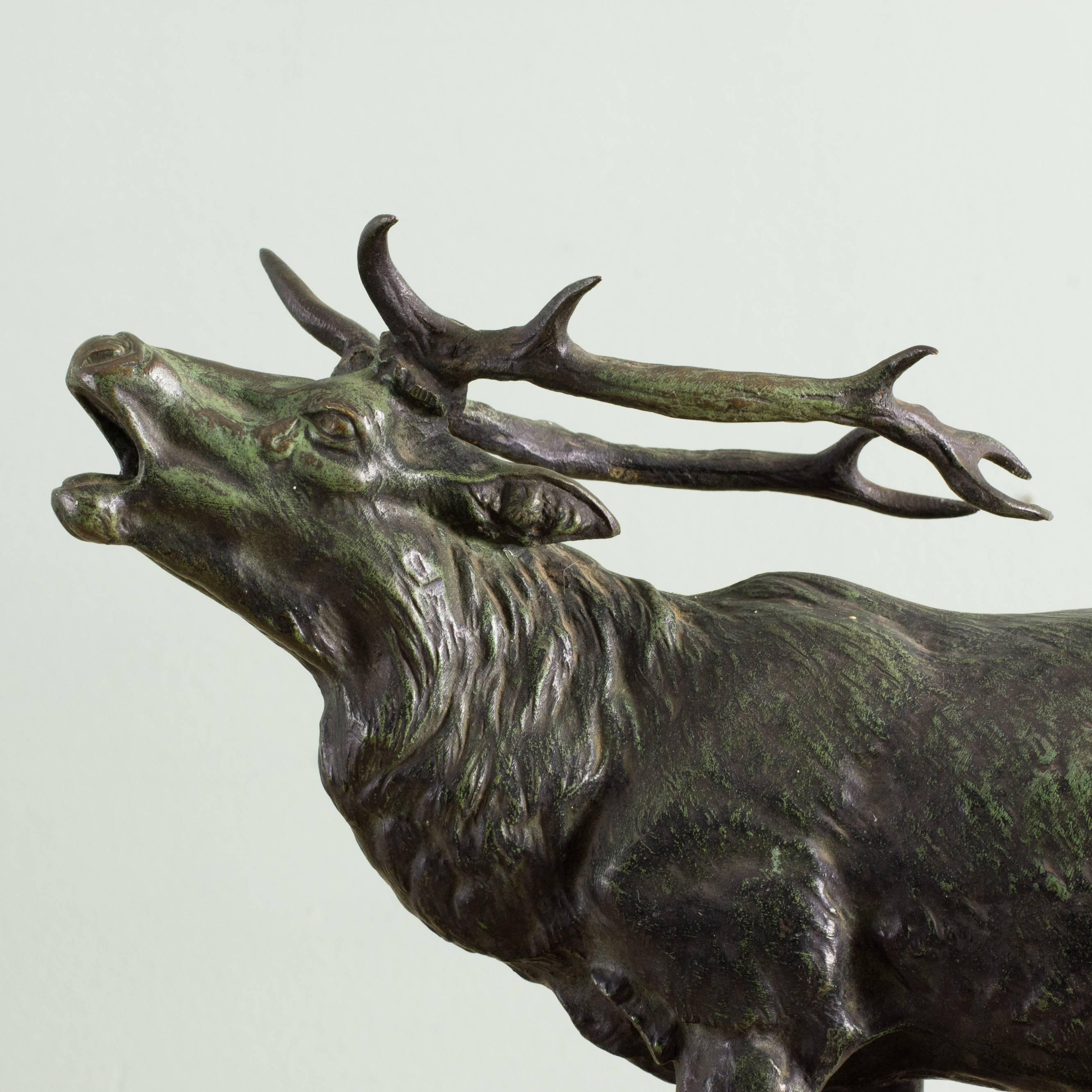 French Bronze Sculpture of a Stag 2