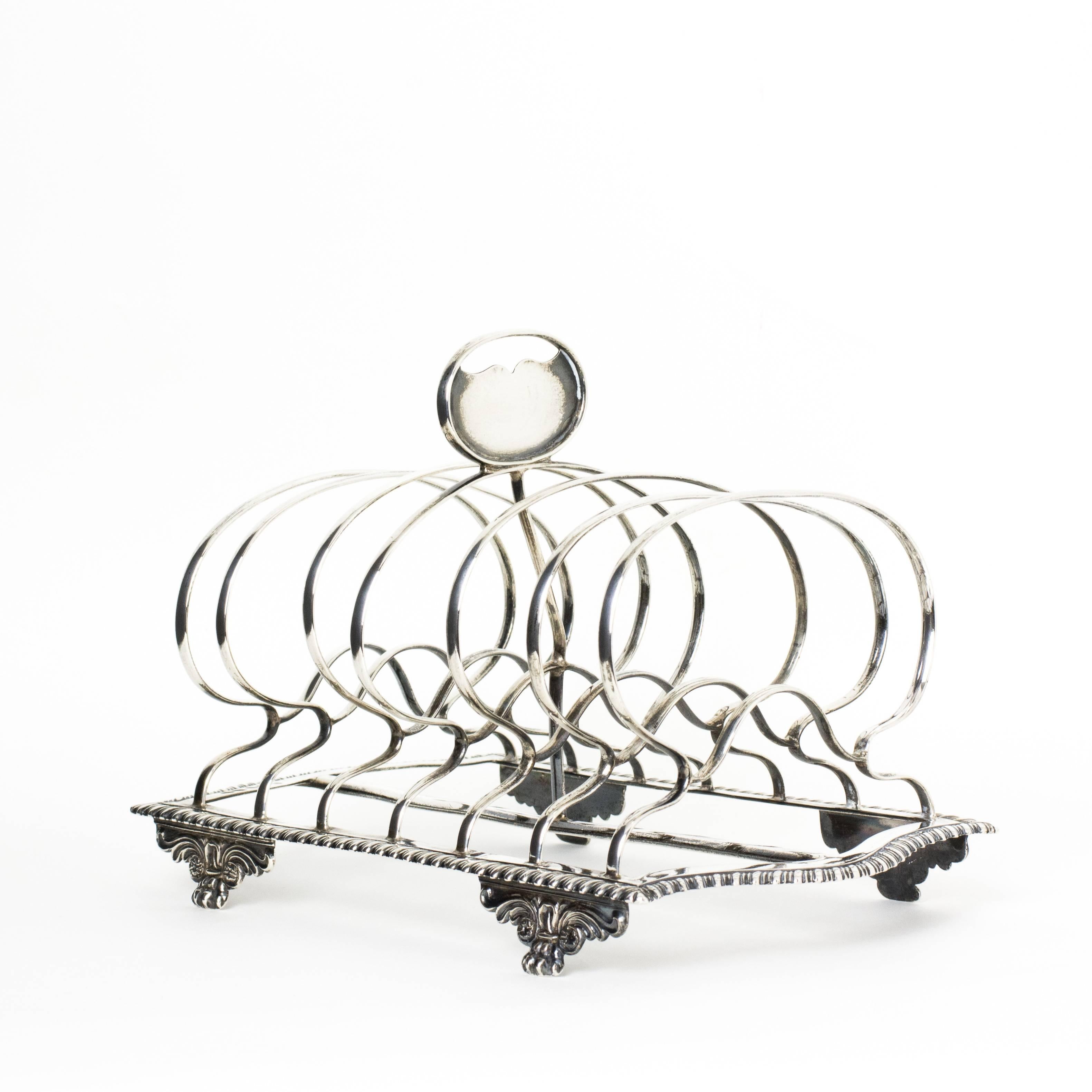 Early 19th Century George IV Silver Toast Rack of Good Proportions