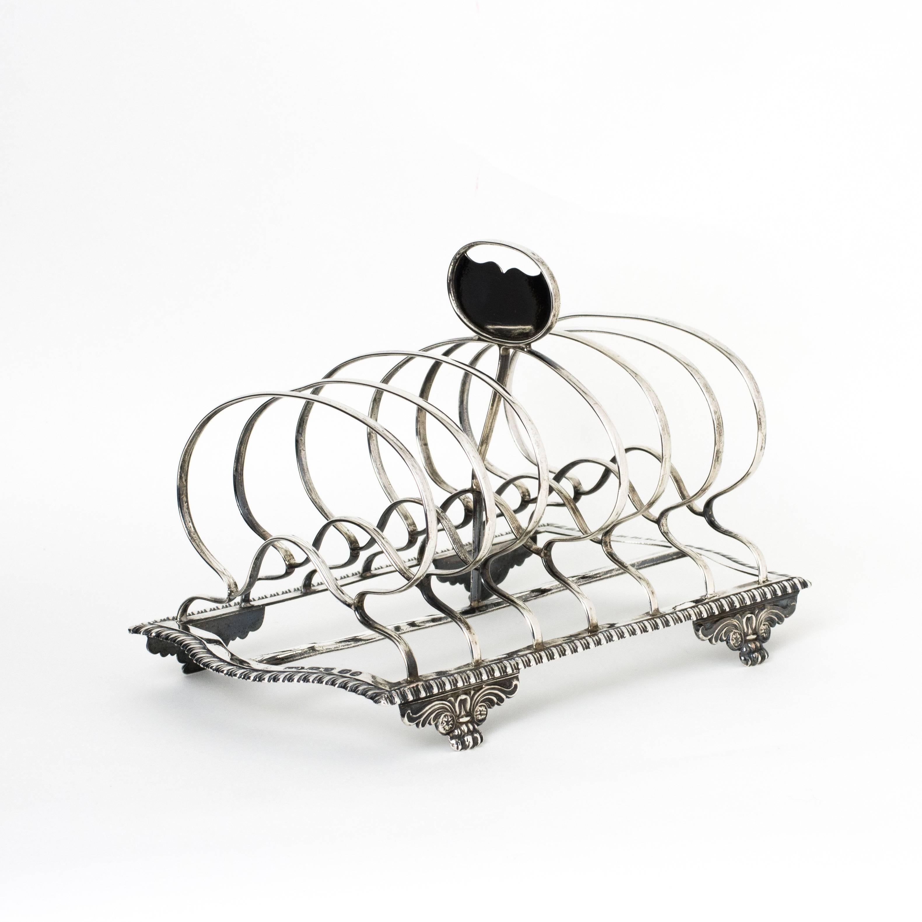 George IV Silver Toast Rack of Good Proportions 4