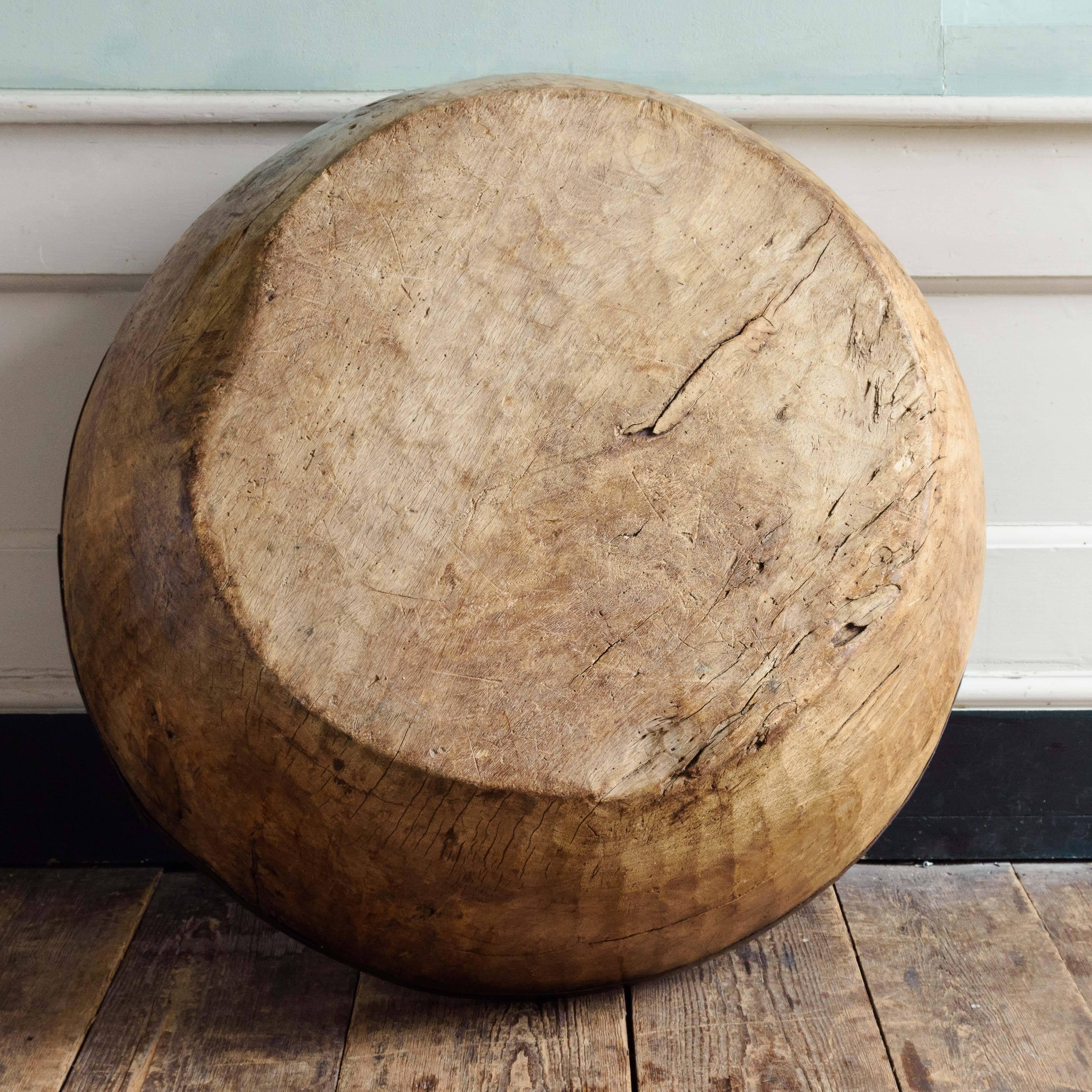 Other Exceptionally Large Adzed Sycamore Bowl