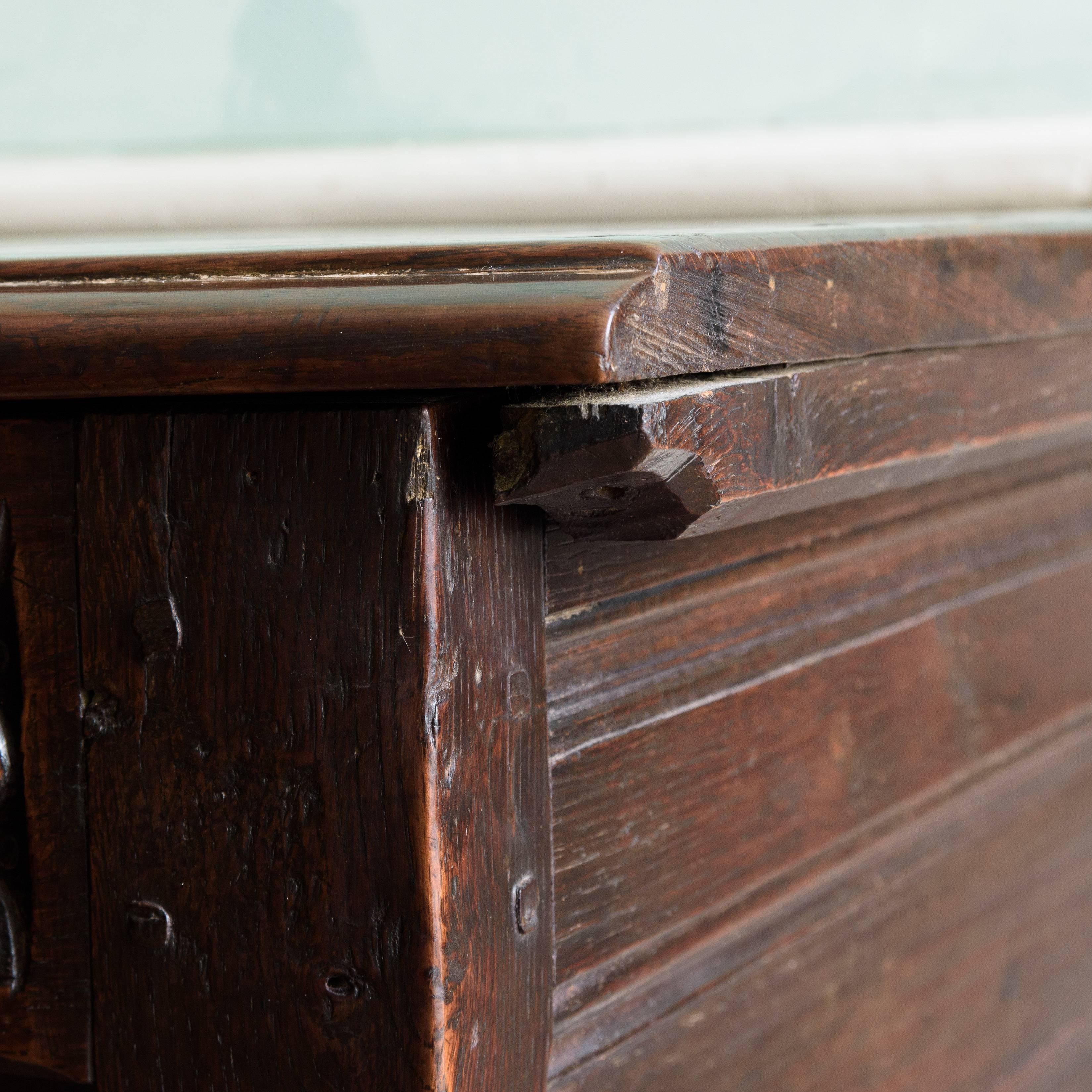 Charles II Oak Chest 1