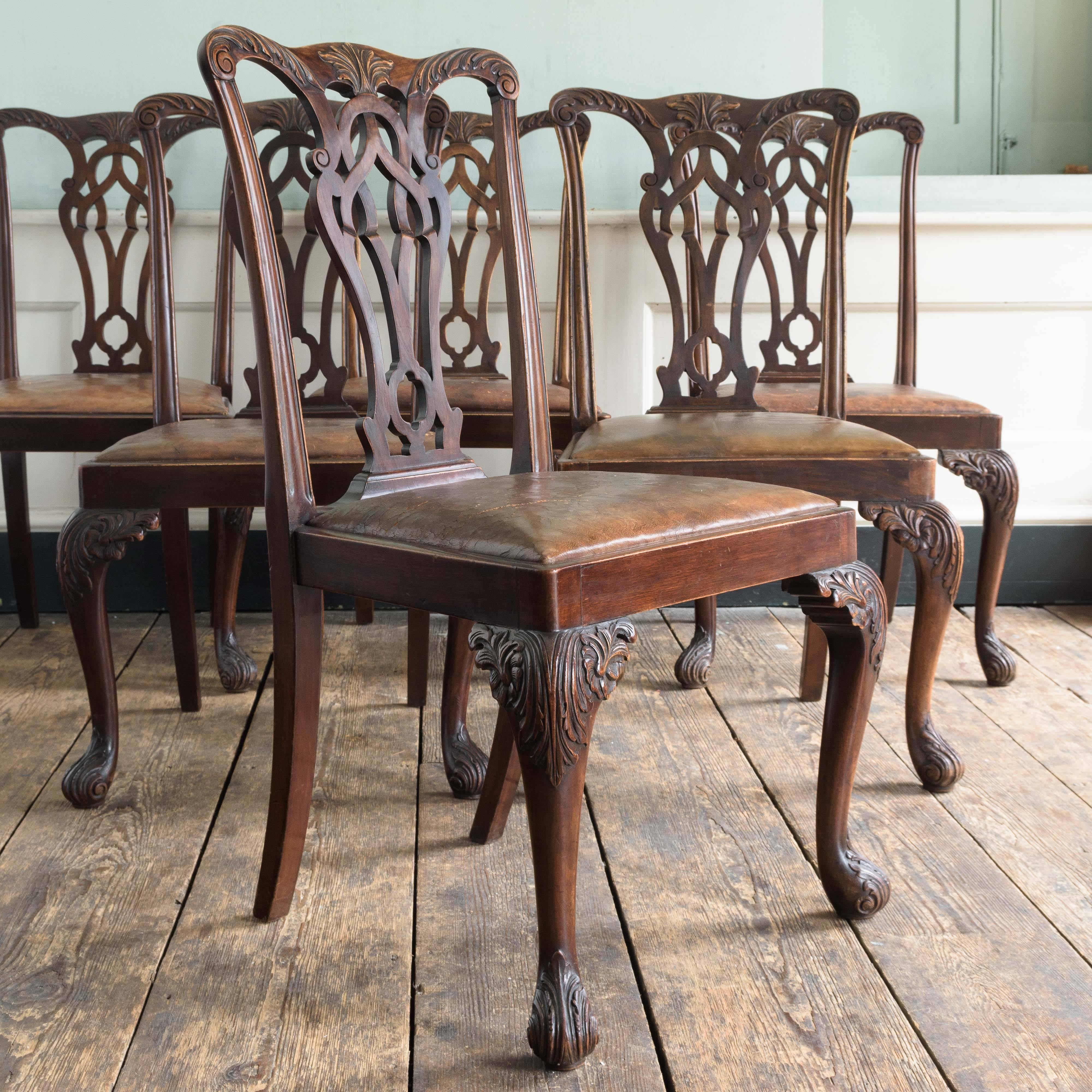 Great Britain (UK) Set of Six George III Style Chairs