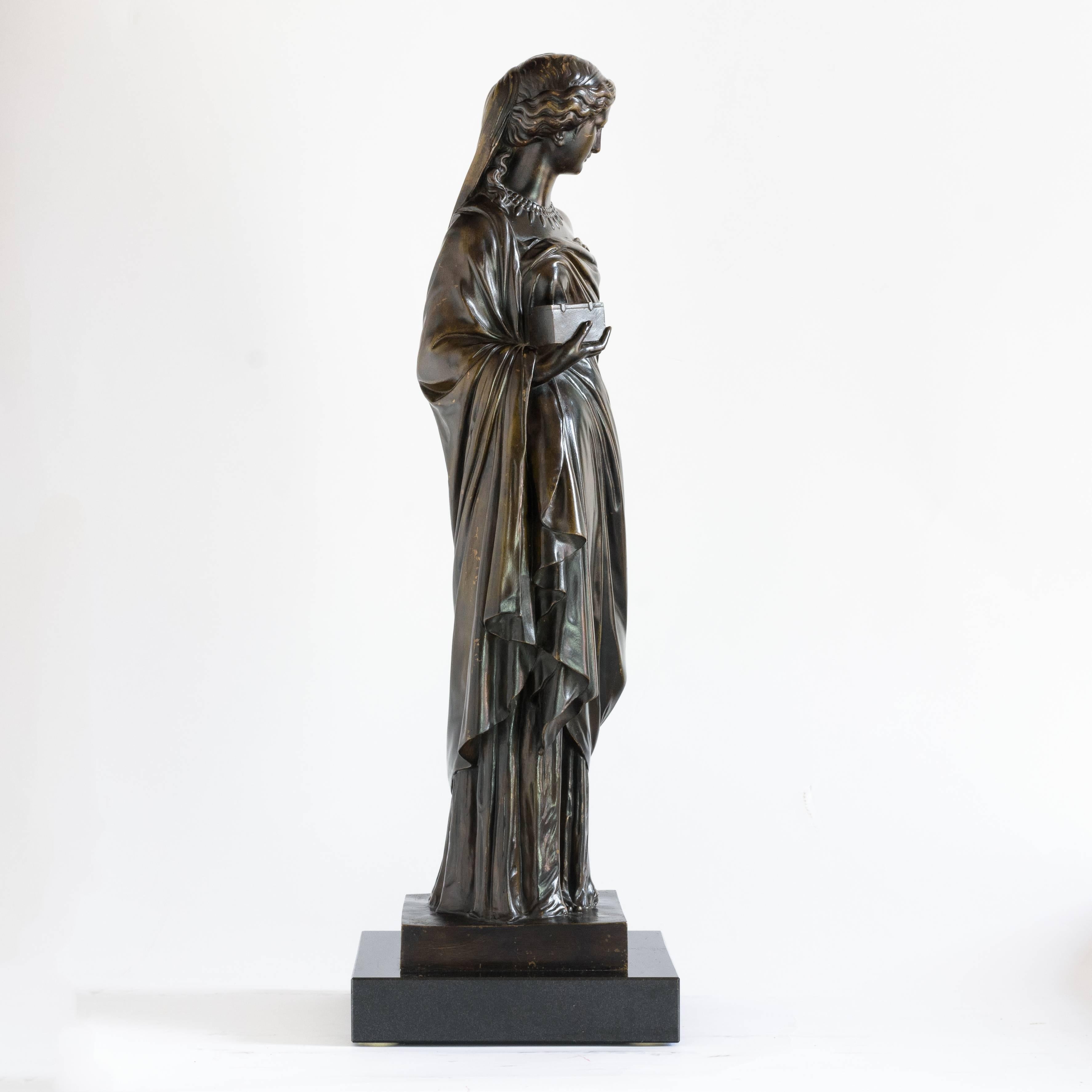 Cast French Bronze of Pandora, Barbedienne Foundry