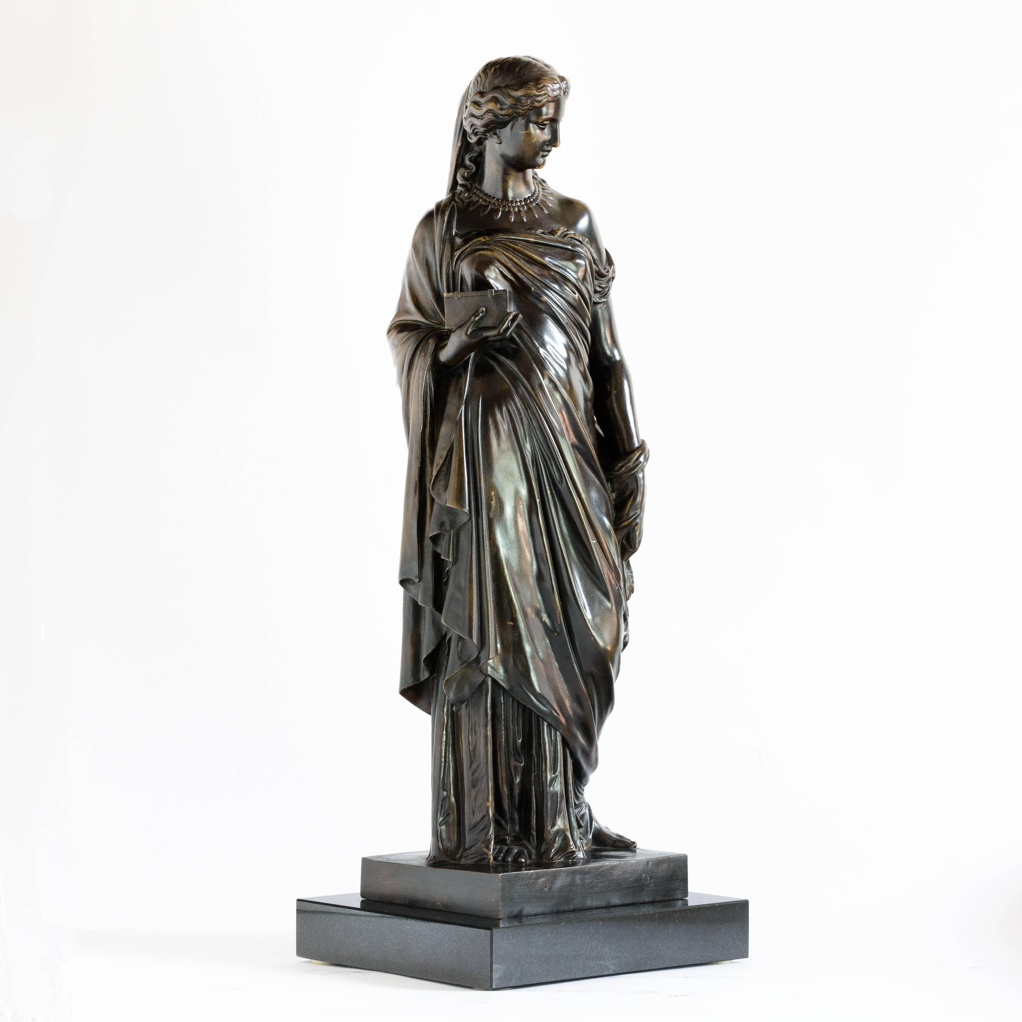 French Bronze of Pandora, Barbedienne Foundry In Good Condition In London, GB