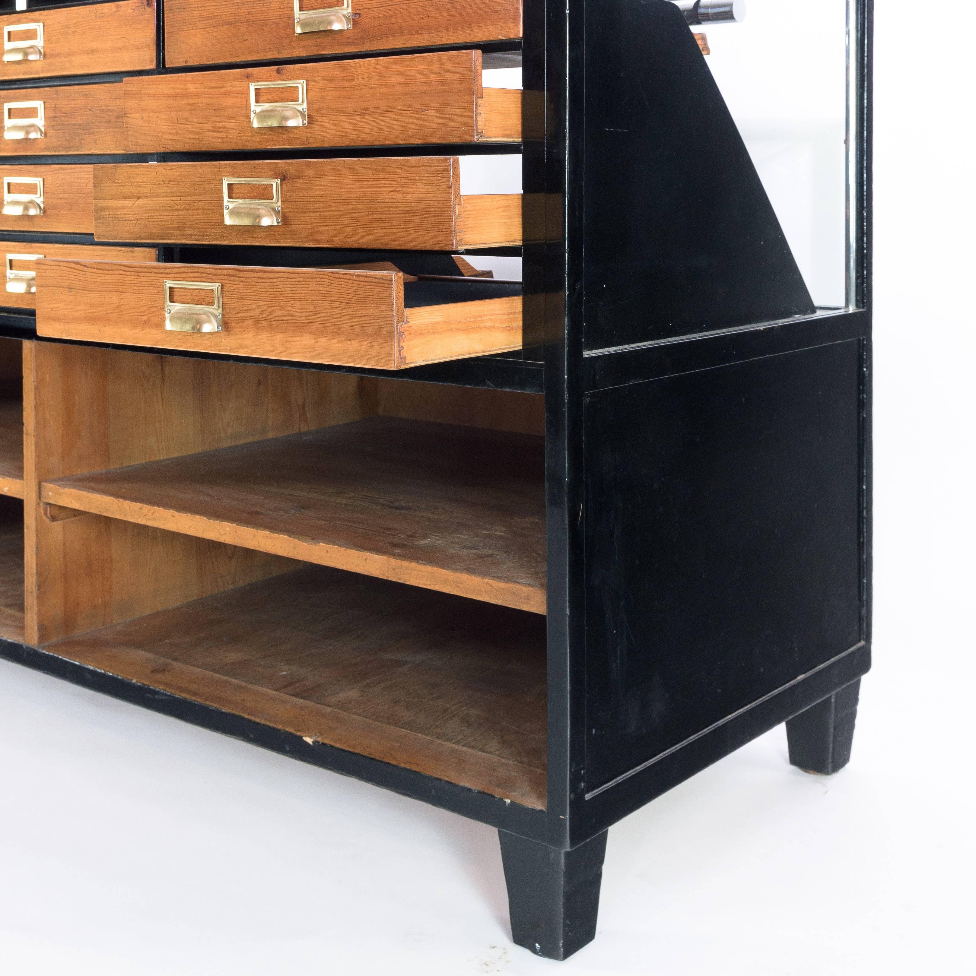 Ebonized Haberdashery Drawers In Excellent Condition In London, GB