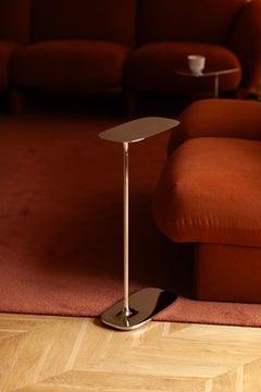 Tall Side Table - Polished Aluminium