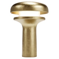 Skulpturale Tischlampe aus strukturiertem Messing – handgefertigte moderne Leuchten