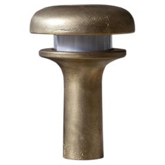 Sculptural Textured Brass Table Lamp – Handcrafted Modern Lighting