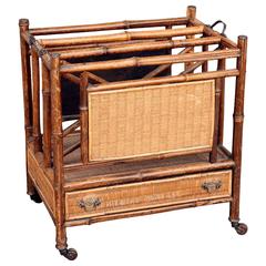 Large Late 19th Century Bamboo Canterbury