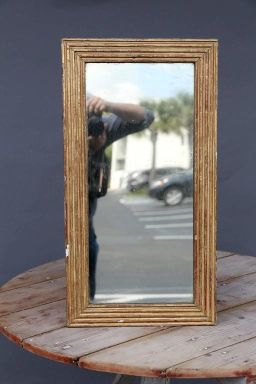 Late 18th Century Fluted Bois Doré Mirror For Sale at 1stdibs