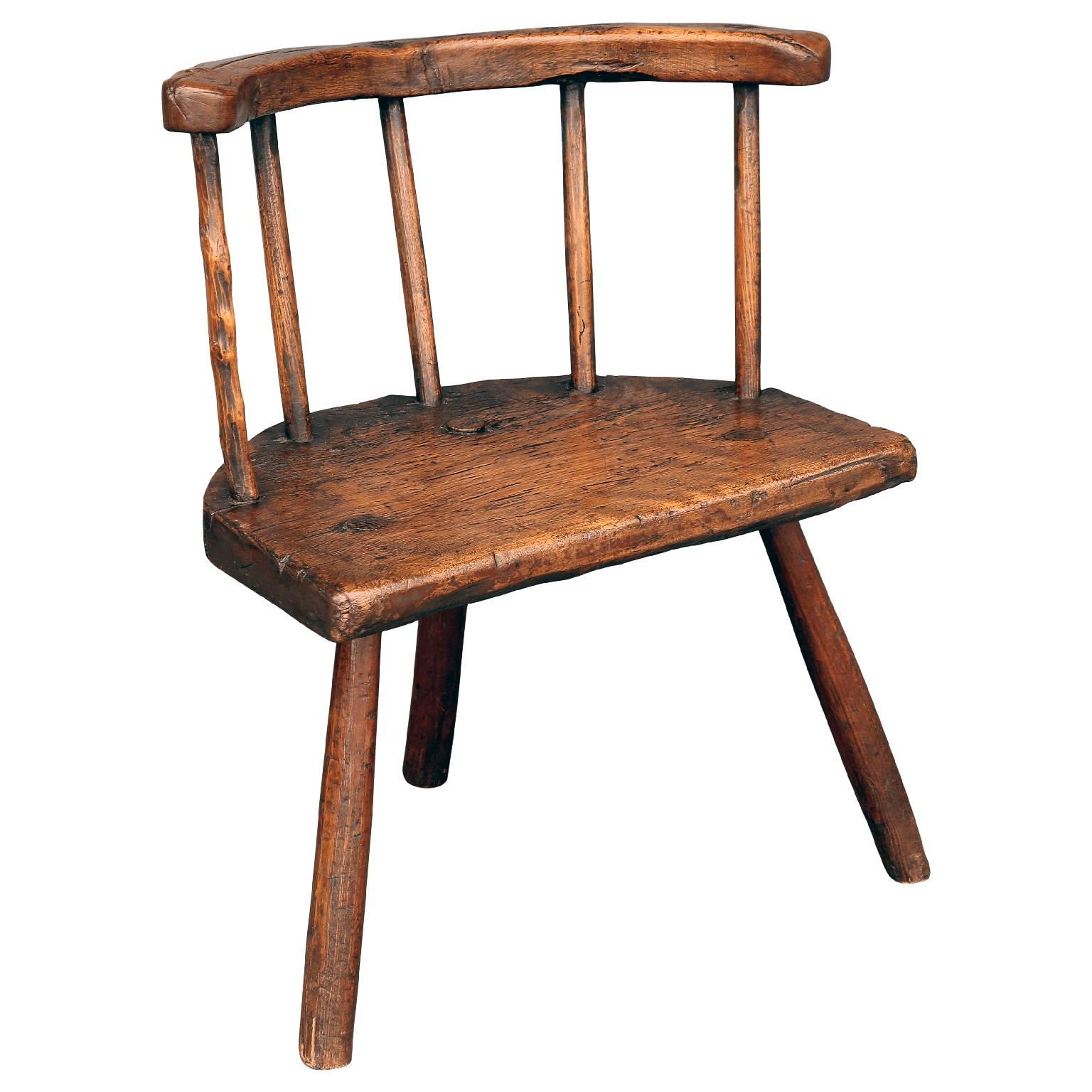 Early 18th Century Stick Chair from Wales In Good Condition In Houston, TX