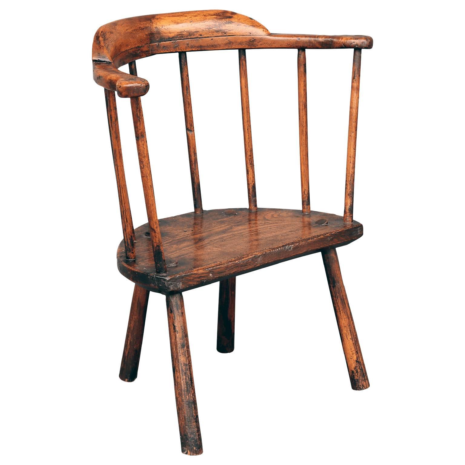 Welsh 18th Century Stick Chair from Wales