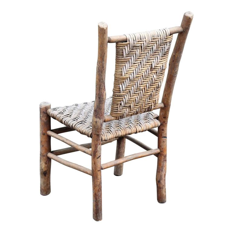 Vintage Old Hickory Side Chair For Sale at 1stDibs