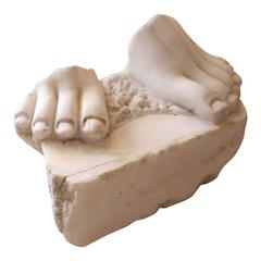 19th Century Marble Statue Fragment from Italy