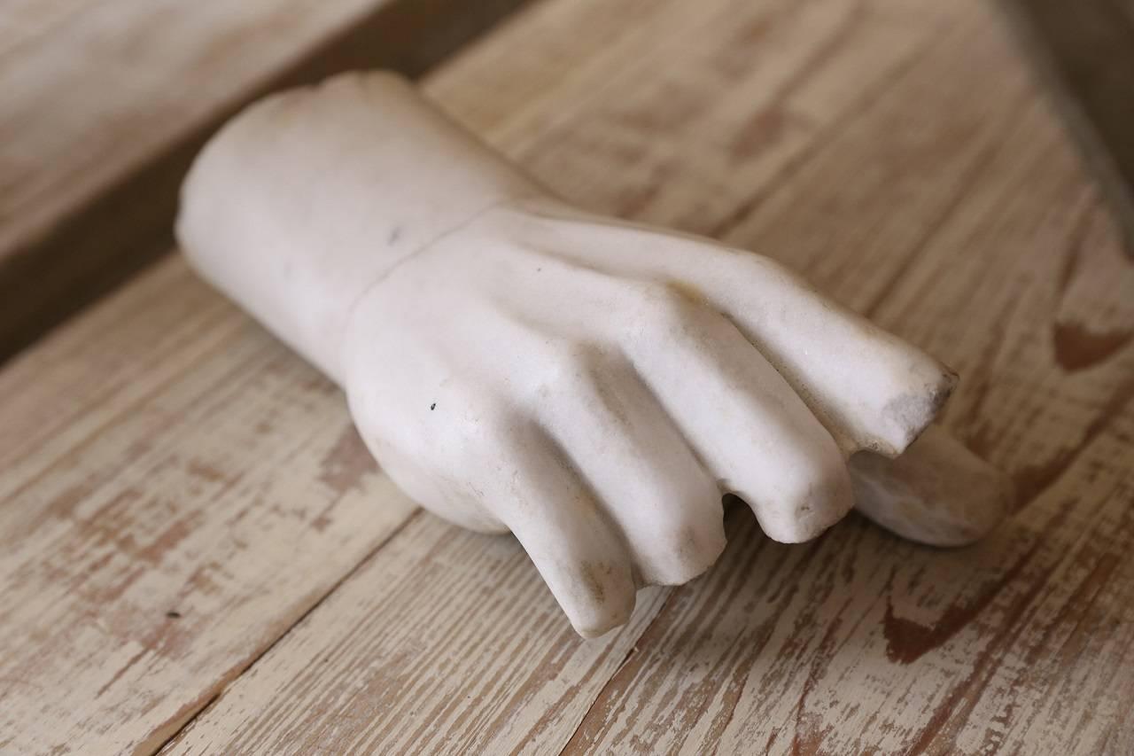 Italian 19th Century Marble Statue Fragment from Italy