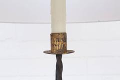 Vintage Iron Candle Stand as Custom Floor Lamp
