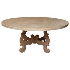 Round Painted Dining Table