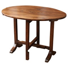 19th Century Walnut French Wine Table