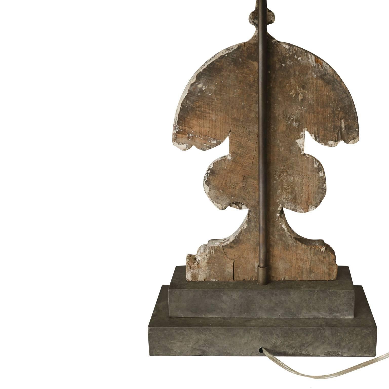 French Pair of Custom Table Lamps from 19th Century Fragments