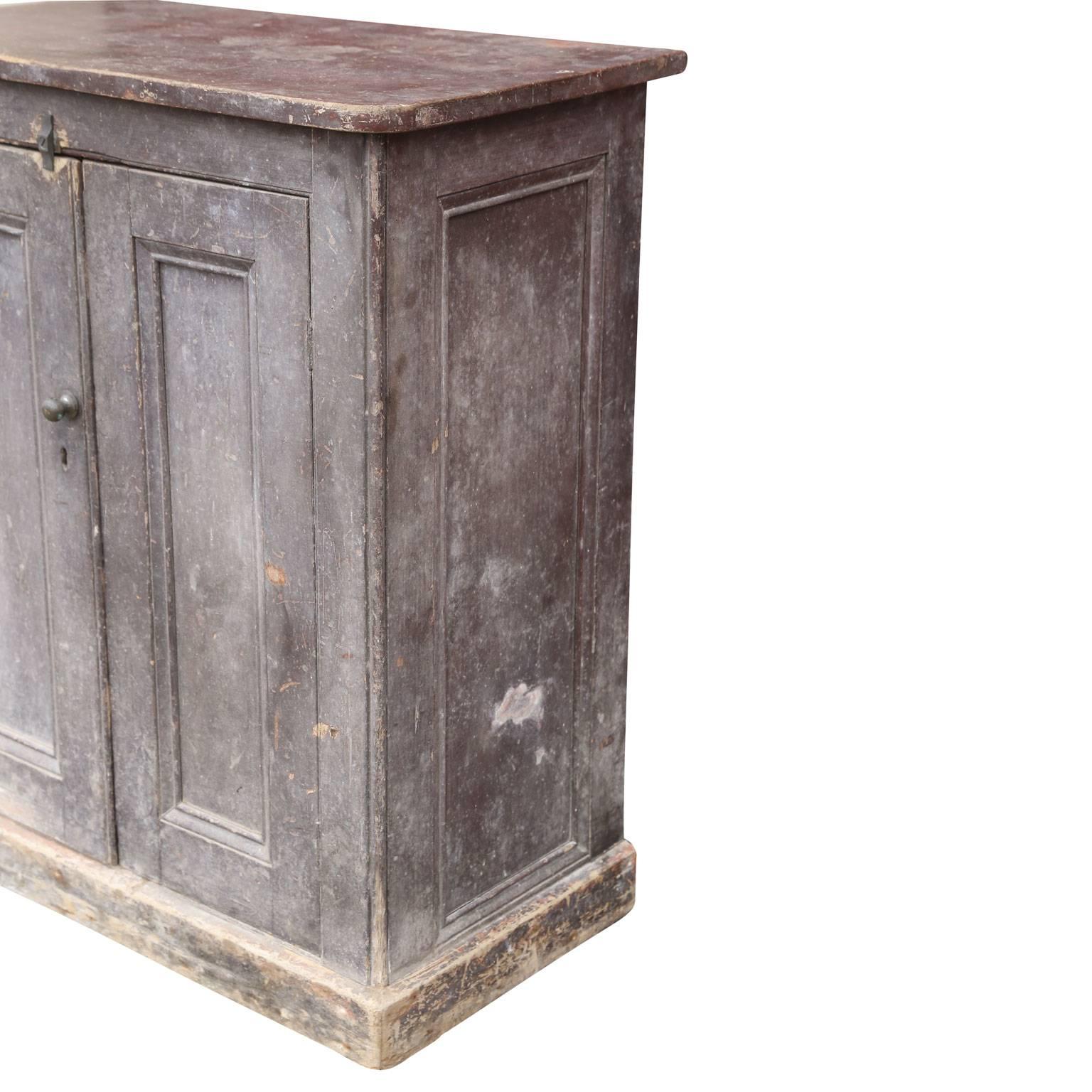 19th Century Painted Two-Door Cabinet