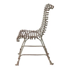 French Arras Iron Garden Chair
