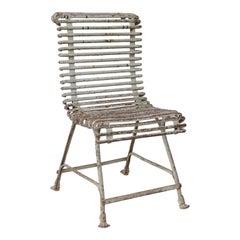 French Arras Iron Garden Chair