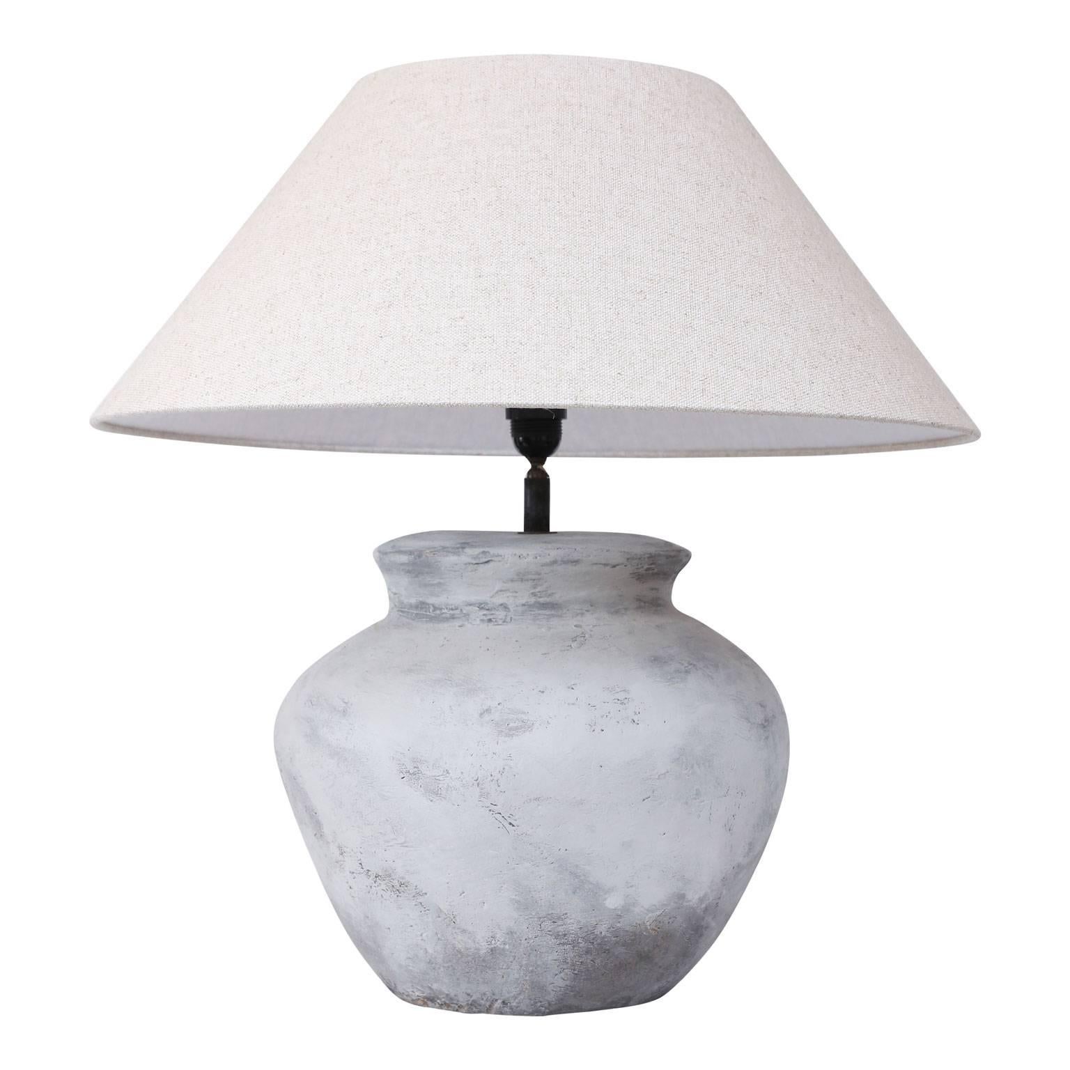 Large Terracotta Table Lamp