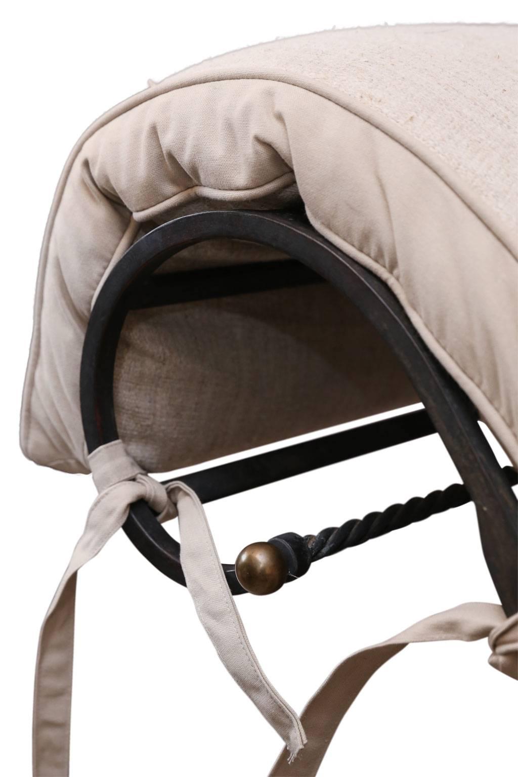 Unverwechselbare Chaise Longue aus Stahl (Französisch) im Angebot