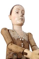 Large Scale Wooden French Statue