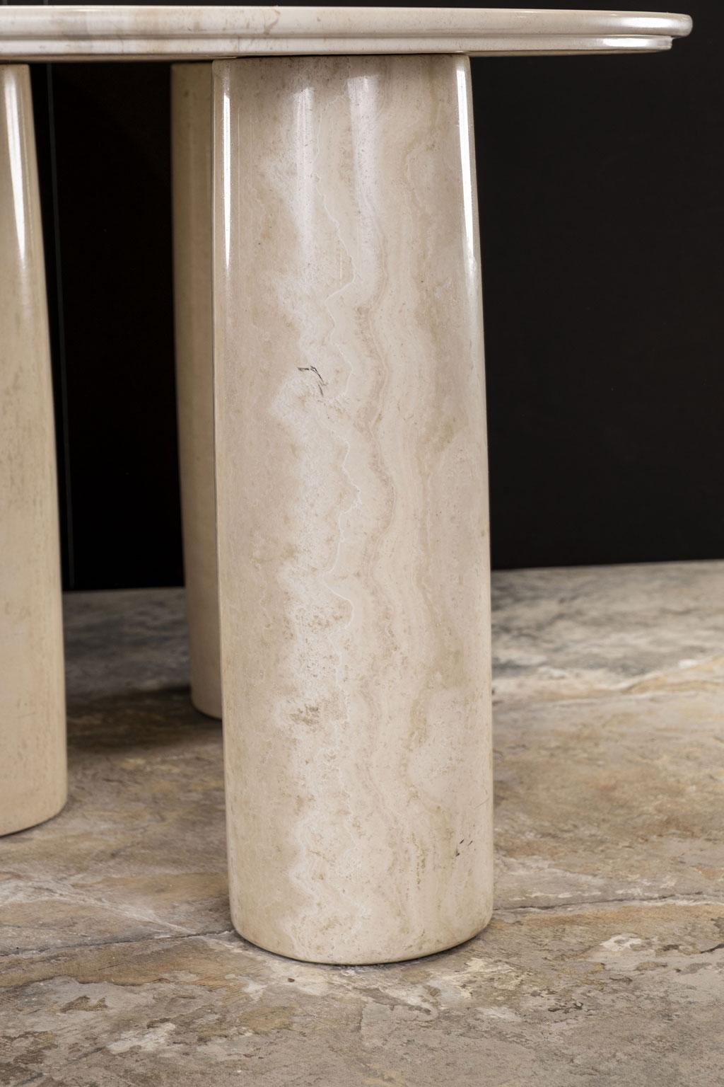 Mario Bellini 'Il Colonnato' Cream-Color Marble Table for Cassina 1