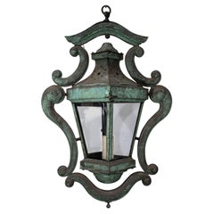 Decorative Italian Verdigris Copper Lantern