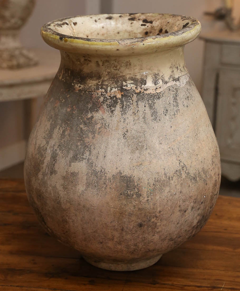 Early 19th Century Biot Olive Jar