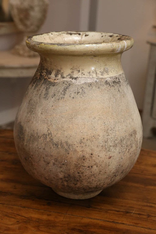 Glazed Early 19th Century Biot Olive Jar