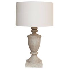 Pair of Painted Finials as Custom Table Lamps