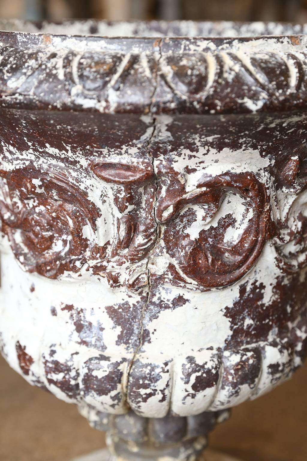 Italian Extremely Decorative Terracotta Urn
