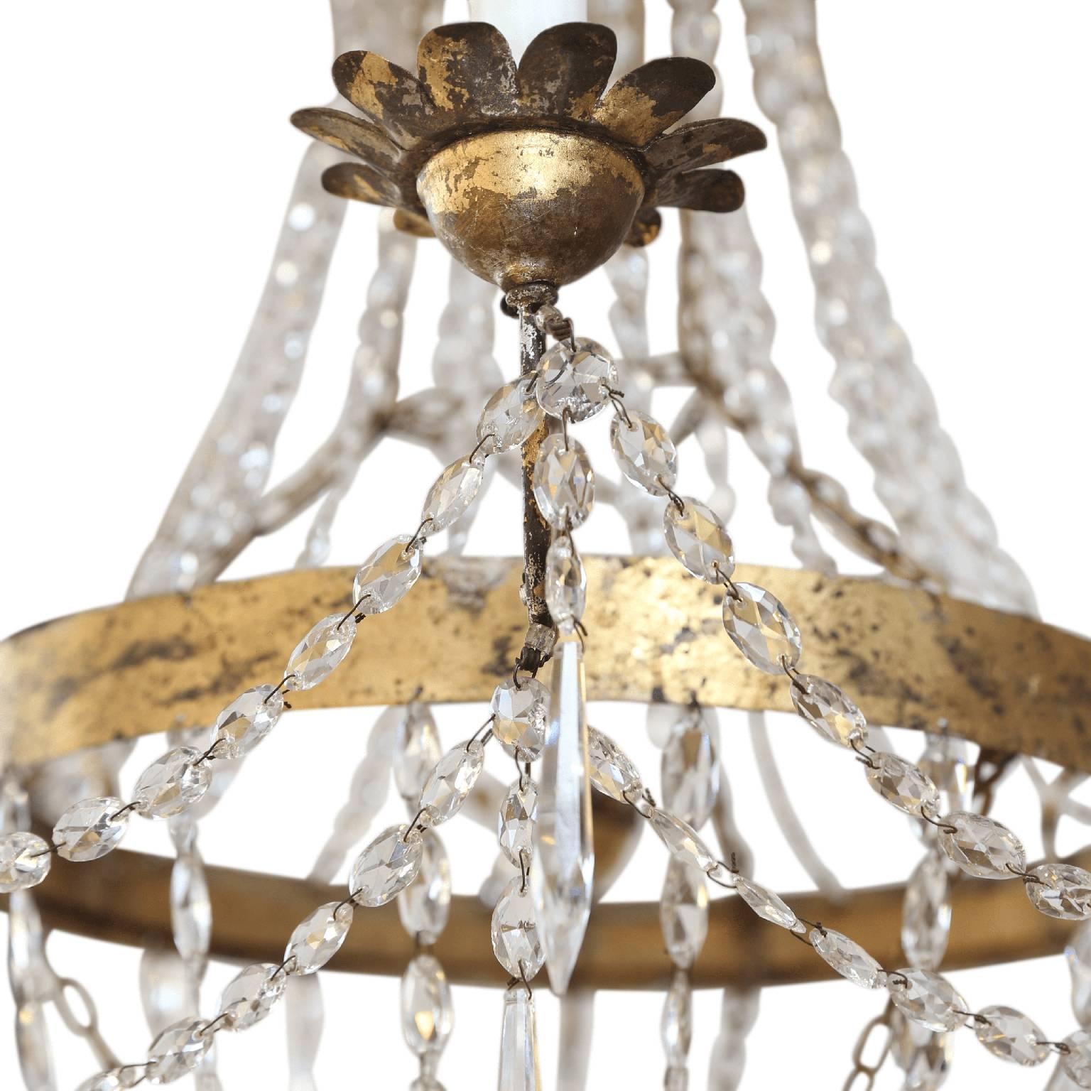 Late 19th Century Crystal Chandelier from Milan 2