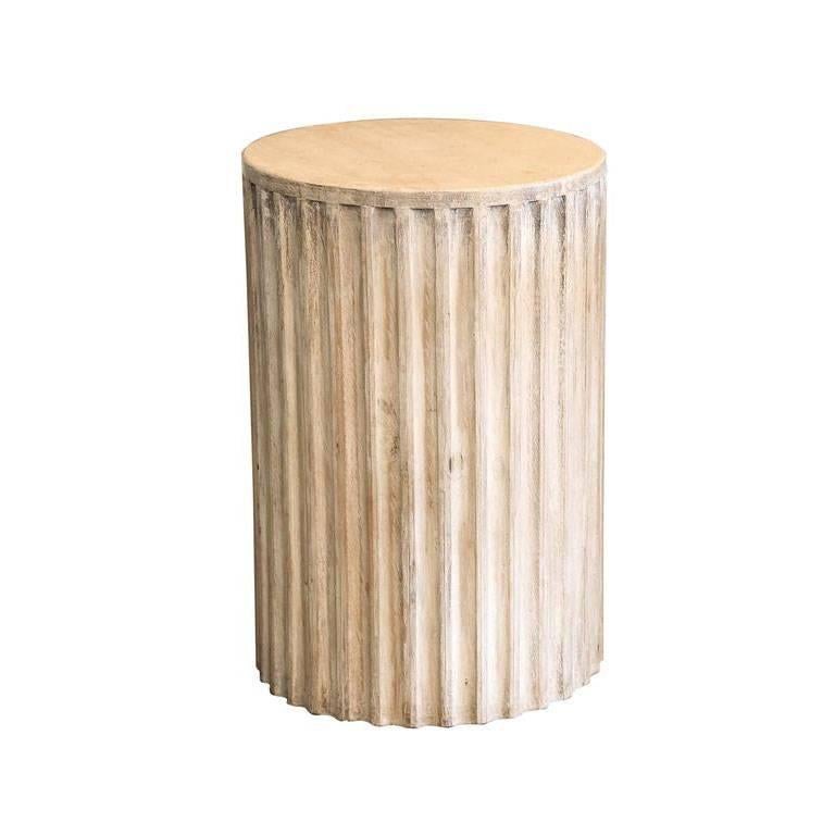 Fluted Column Pedestal Table
