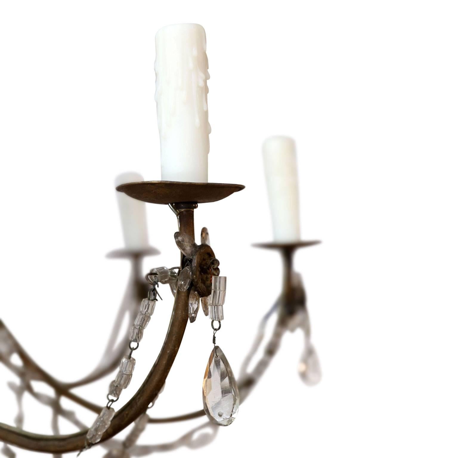 Italian Pair of 18th Century Chandeliers from Genoa