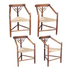 Set of Four Early 20th Century Turner Chairs by William Birch